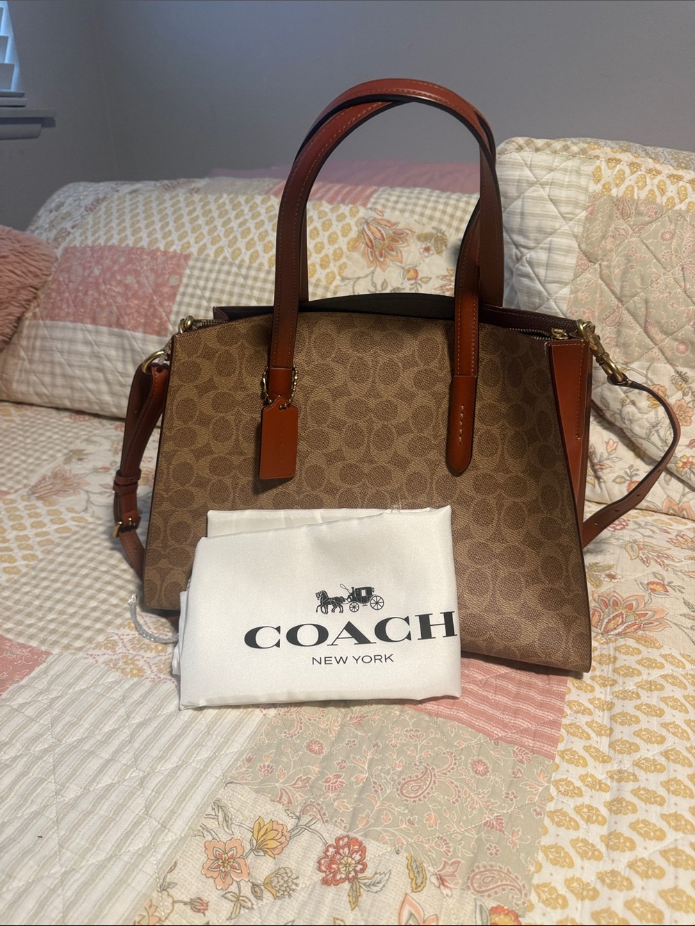 NWT Coach Charlie - Brown and Tan